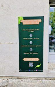 Enseigne caisson lumineux avec lettres PVC Marseille